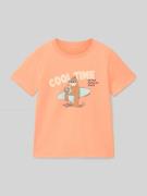 Regular fit T-shirt met motiefprint