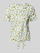 Regular fit T-shirt met knoopdetail