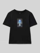 T-shirt met labelprint, model 'CALMA'