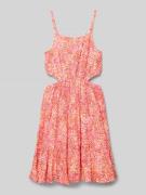 Knielange jurk met cut-outs