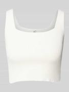 Slim fit tanktop in riblook, model 'TATIANNA'