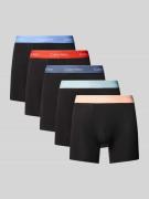 Boxershort met elastische band met logo in een set van 5 stuks