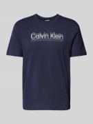 T-shirt met labelprint