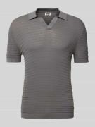 Regular fit poloshirt met V-hals, model 'BRAIAN'