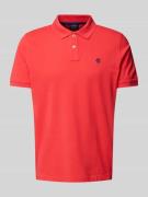 Regular fit poloshirt met labelstitching