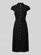Midi-jurk met knoopsluiting