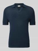 Regular fit poloshirt met V-hals, model 'BRAIAN'