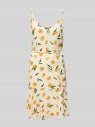 Getailleerde mini-jurk met tailleband, model 'NYA'