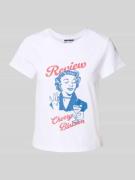 T-shirt met labelprint