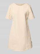 Mini-jurk met ronde hals