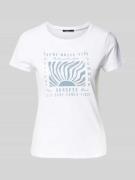 T-shirt met labelprint