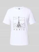 Regular fit T-shirt van puur katoen, model 'MARIA'