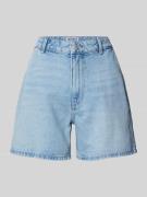 Korte jeans met stitchings en steekzakken