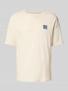 T-shirt met labelprint