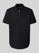 Poloshirt met korte ritssluiting