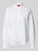 Regular fit blouse met labelstitching
