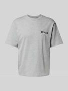 Regular fit T-shirt van een mix van katoen en viscose