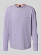 Shirt met lange mouwen en labelstitching, model 'Tempesto'