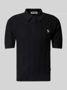 Regular fit poloshirt met labelstitching