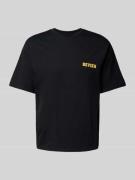 Regular fit T-shirt van een mix van katoen en viscose