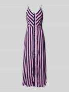 Maxi-jurk van viscose met knoopsluiting