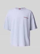 Relaxed fit T-shirt met extra brede schouders