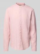 Slim fit vrijetijdsoverhemd van linnen, model 'Anton'