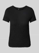 Regular fit T-shirt in kreuklook, model 'ELENE'