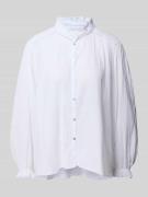 Blouse met opstaande kraag, model 'TABBIE'