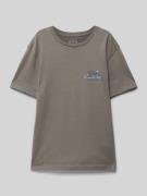 T-shirt met labelprint, model 'LIZARD MOUNTAIN'