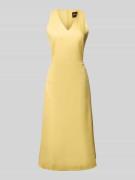 Midi-jurk met V-hals, model 'Dasico'