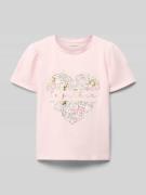 T-shirt met wol, model 'NANNA'