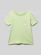 T-shirt met labelprint