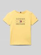 T-shirt met labelprint