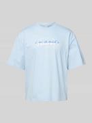 T-shirt met labelprint