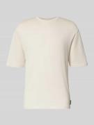 T-shirt met labeldetail en ronde hals