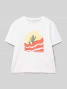 T-shirt met motiefprint, model 'HALDUR'