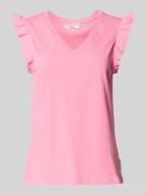 Tanktop met volantmouwen