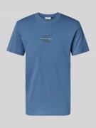T-shirt met ronde hals en labelstitching