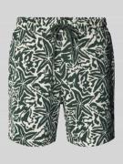 Korte regular fit broek met tunnelkoord, model 'Tony'