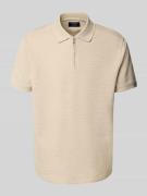 Poloshirt met korte ritssluiting