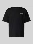 T-shirt met labelprint, model 'MARINA'