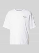 T-shirt met labelprint, model 'MARINA'