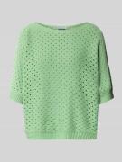 Gebreide pullover met ajourpatroon, model 'Ho44liday'