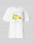 Comfort fit T-shirt van puur katoen, model 'THEA'