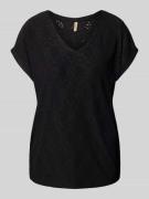 T-shirt met broderie anglaise, model 'INGELA'
