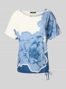 T-shirt met tunnelkoord in de zoom