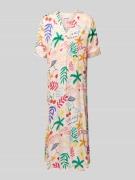 Midi-jurk met V-hals