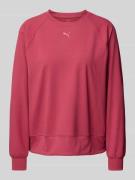 Sweatshirt met logoprint en ronde hals