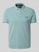 Regular fit poloshirt met labelstitching